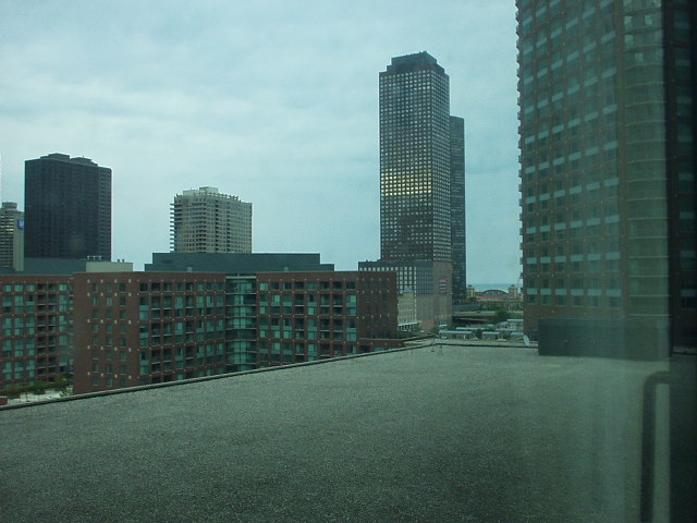 View from the room, Navy Pier in background