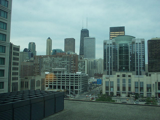 Looking out the room window