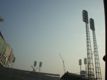 The lights at Great American Ball Park.